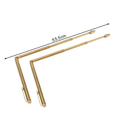 Divining Detector Dowsing Rods Positioning Rod 2pcs Adjustable