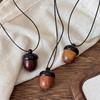 Creative Openable Acorn Pendant Long Necklaces Choker For Women Men Niche Sweater Chain Jewelry Gift