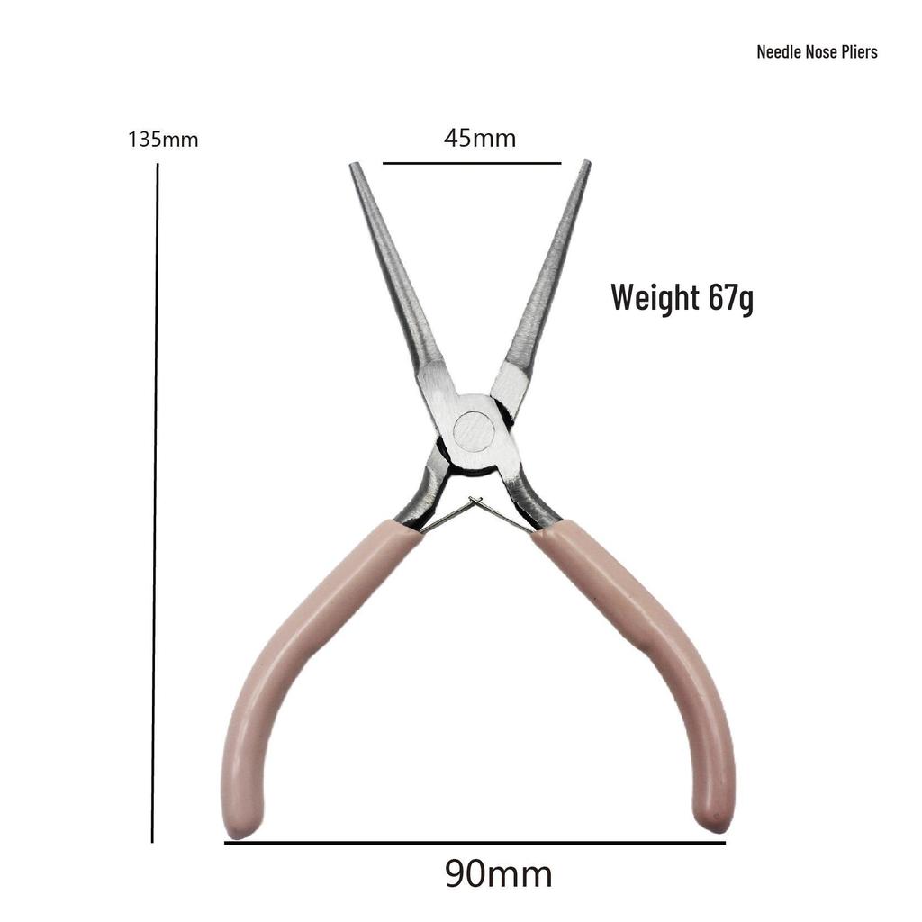 DIY Handgefertigt 5-Zoll Mini Multifunktionszange: Spitzzange, Rundzange, Seitenschneider für Schmuck.