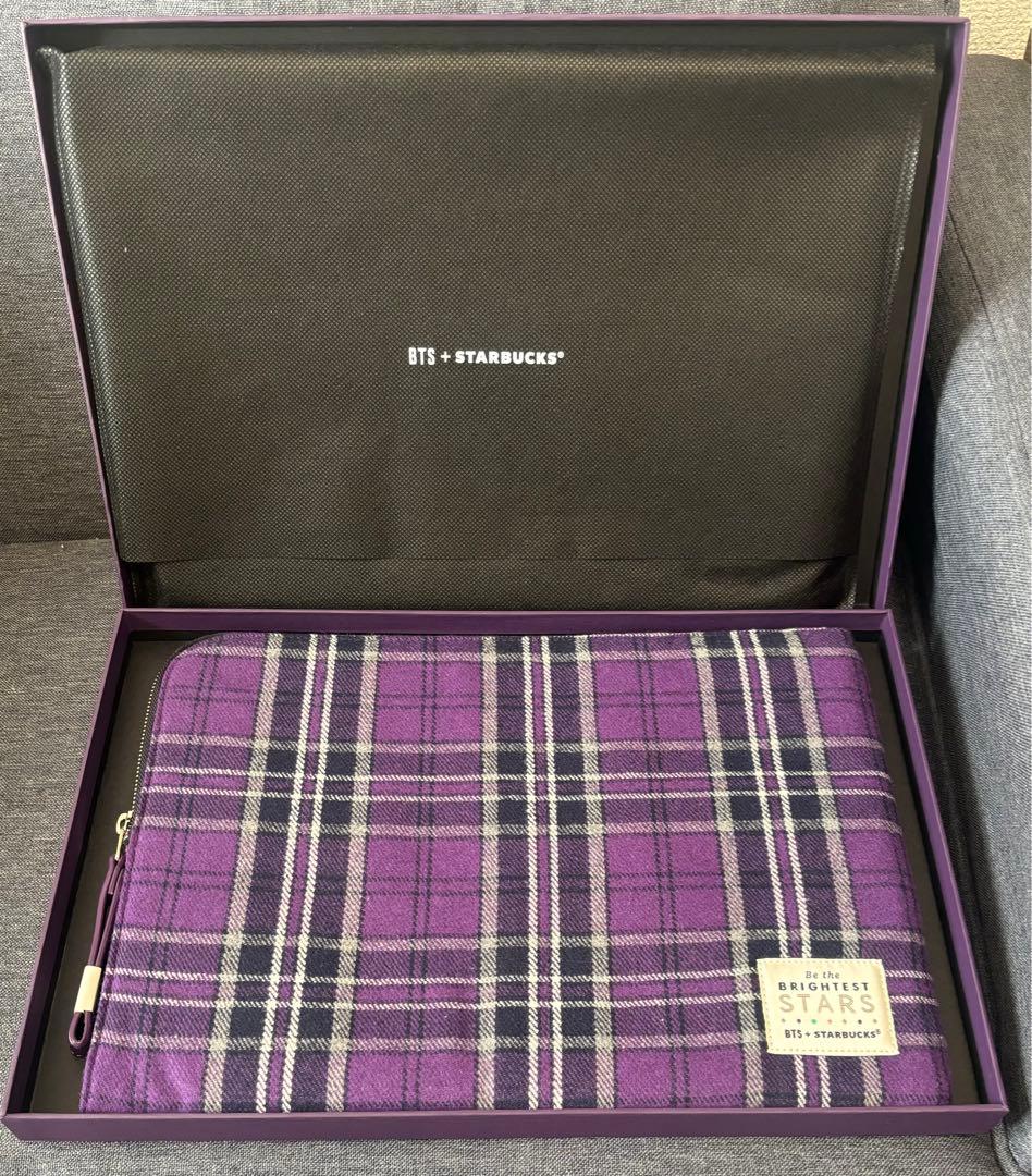 

[Б/У] Клетчатый чехол в тартан коллаборации BTS x Starbucks