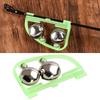 10pcs Glow Night Indicator Double Bells Alarm Fishing Gear Equipment for Lake River Arched Fishing Bells Rod Alarm