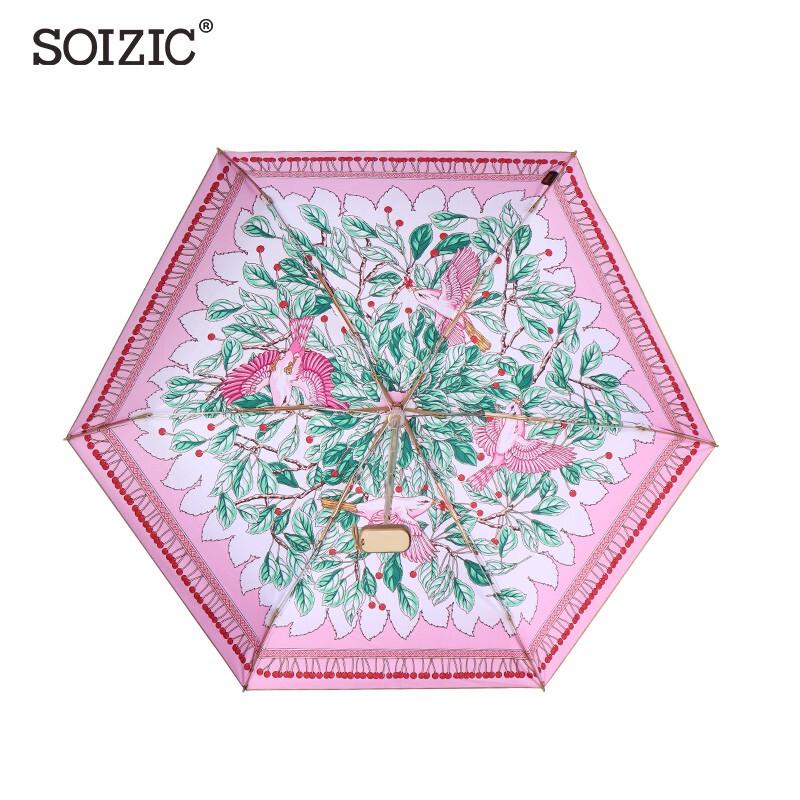 ITARORA Aurora Silk Scarf & Art Umbrella Gift Set