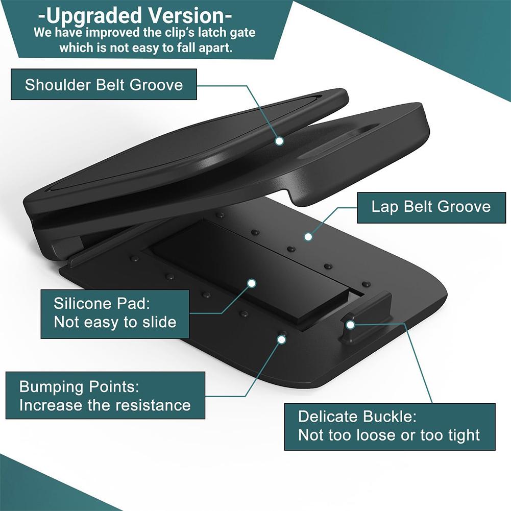 Seat Belt Adjuster Seatbelt Clip For Car Shoulder Neck Belt Locking Clip Protector For Comfortable Driving Universal Automotive