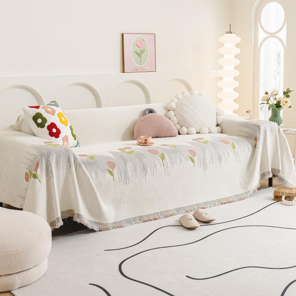 Capa de Sofá Estilo Nórdico Instagram Toalha Capa de Sofá Cobertor Capa de Sofá Universal Tudo Incluído Toalha Almofada de Sofá