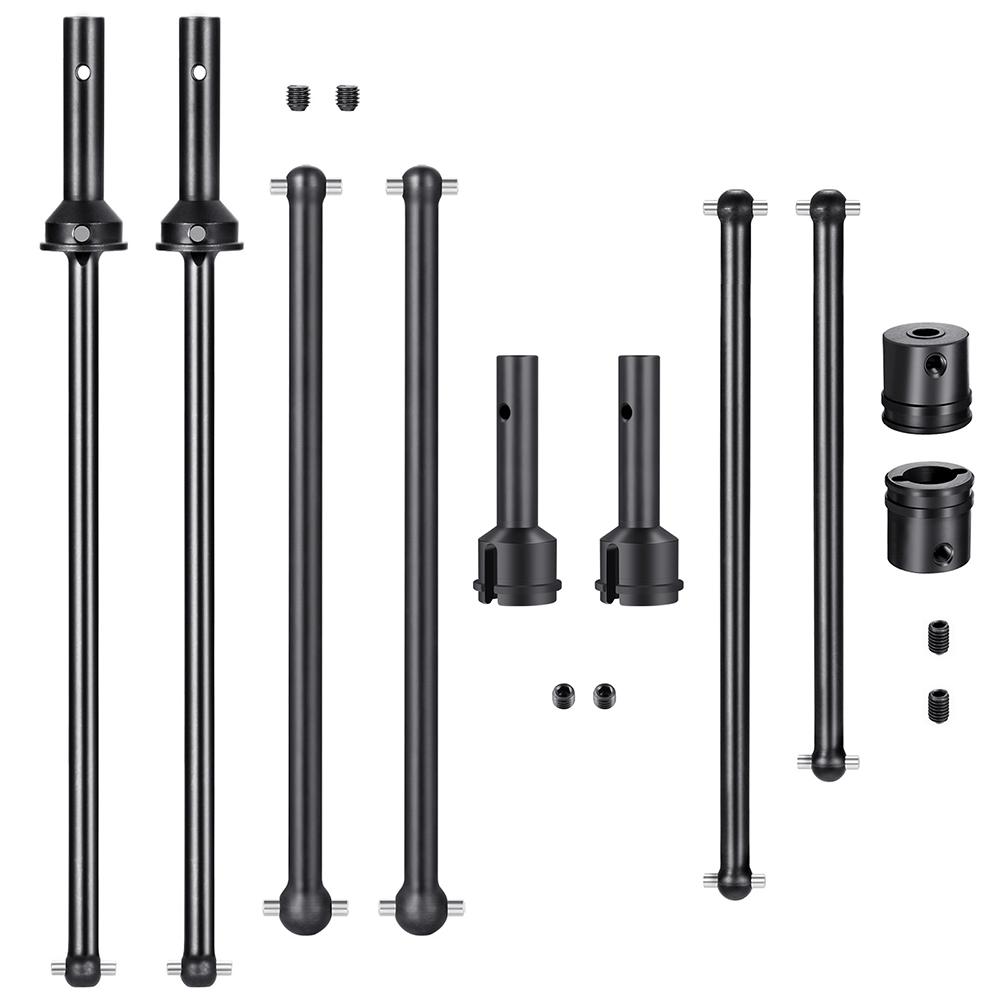 TRINOOD Steel Driveshaft Front Rear Center Universal CVD Dog Bone Diff Cup for 1/8 A-RRMA KRATON V4 V5 Buggy RC Car Parts