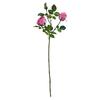 3 Branch Mini Rose Heads Artificial Flower Bouquet Faux Rose Bouquet with Stem for Wedding Party Home Office Floral Arrangement Table Decor
