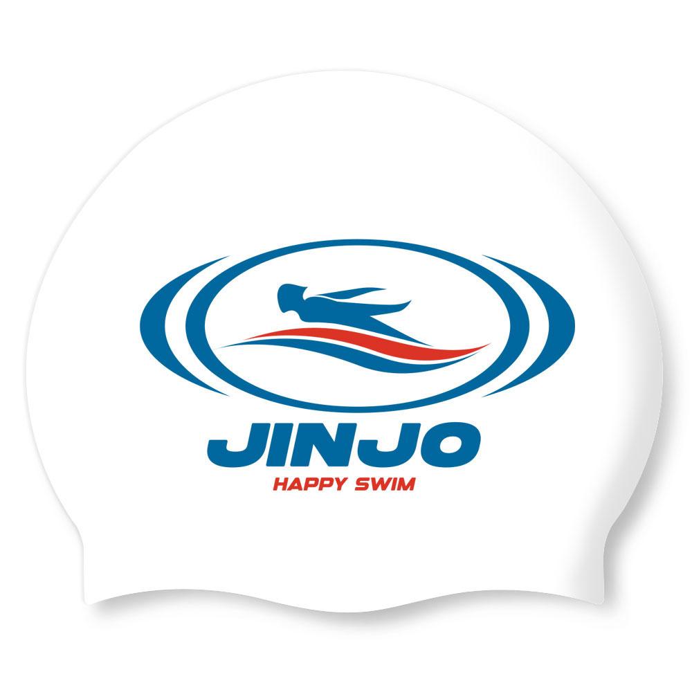 Eseudisebeun Silicone Swim Cap Jinjo Sports-White