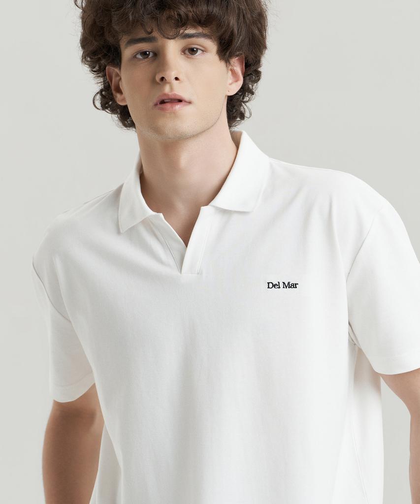 Delma Sleek Chill Pique T-Shirt - White