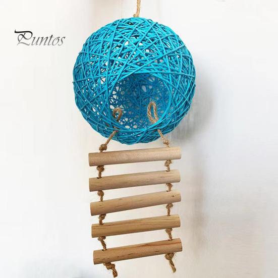 Pet Hammock Hamster Nest Comfortable Breathable Squirrel Parrot Hanging Bed Sleeping Rattan for Cage