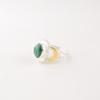Natural Malachite Gemstone 925 Stamped Silver Handmade Ring Fashionable Jewelry RR-61-40