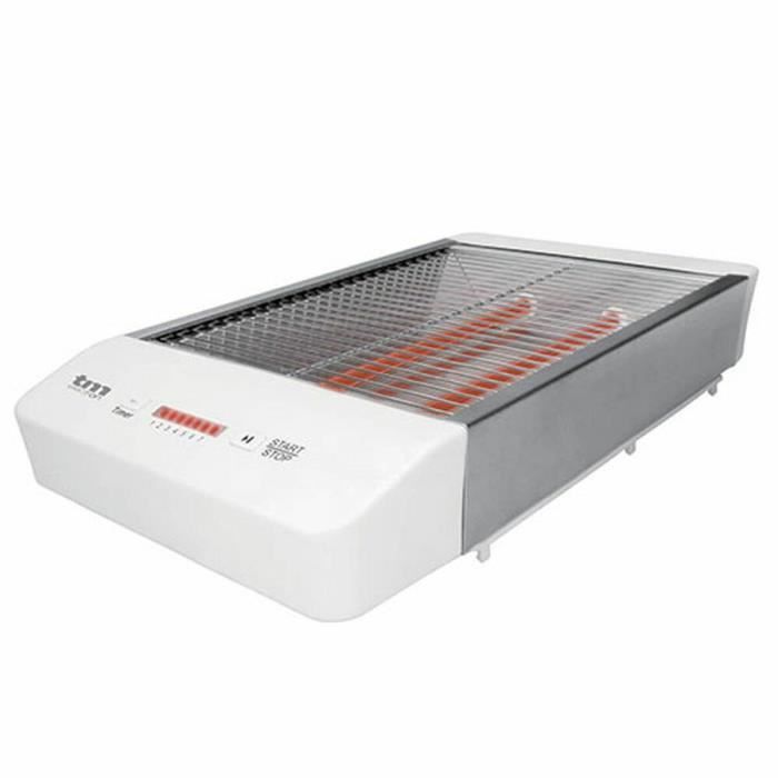 Grille-pain - TM Electron - 600W - Blanc - Arrêt Automatique - Facile À Nettoyer