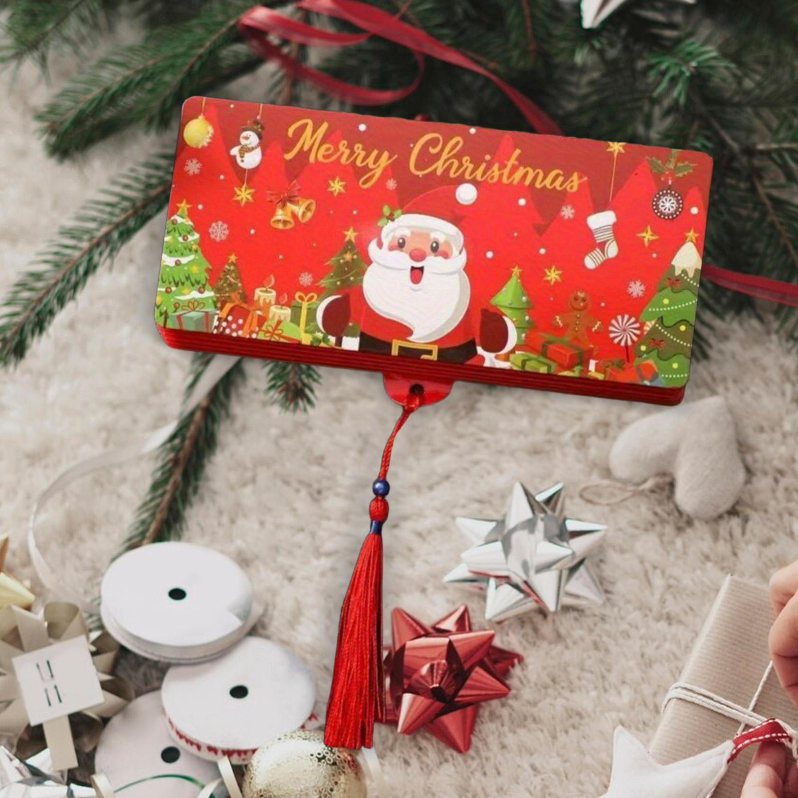 

Christmas Money Holder Envelope for Merry Christmas, Supplies,Card Holder,with 10 Slots,for червоний