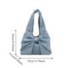 Lightweight Bow Denim Bag Casual Women's Tote Bag Trendy Bow Shoulder Bag  Girls