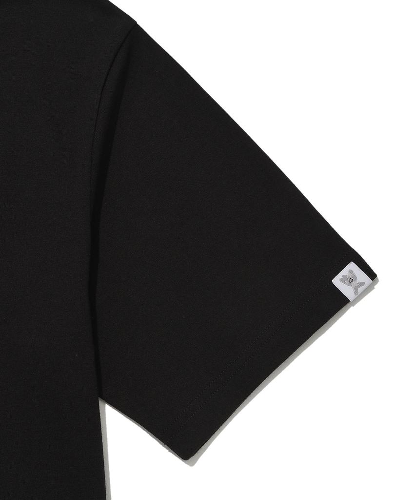 WACKY WILLY Beach Graphic Vacation Short Sleeve T-Shirt Black