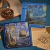 Metal Material Metal Bookmarks Classical Style Van Gogh Oil Painting Bookmarks  for Student Gift