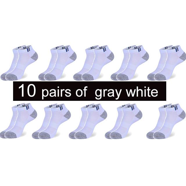 10 Pairs New Spring Summer Cotton Socks Boat Mesh Breathable Men's Short Ankle Socks High Quality Casual Sports Male Sokken Gift