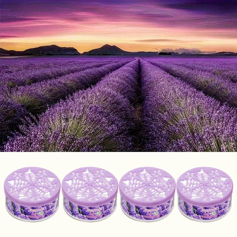 

4PCS Car Flavoring Car Air Fresheners Canned Lavender Rose Lemon Flavor Long-Lasting Auto Aromatherapy Car Deodor 4PCS