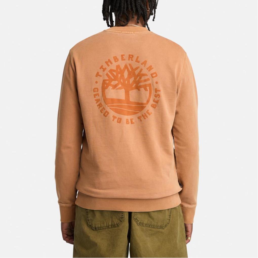 Timberland Versatile Casual Comfortable Vintage Sweatshirt Men sweatshirt Brown A697U-888