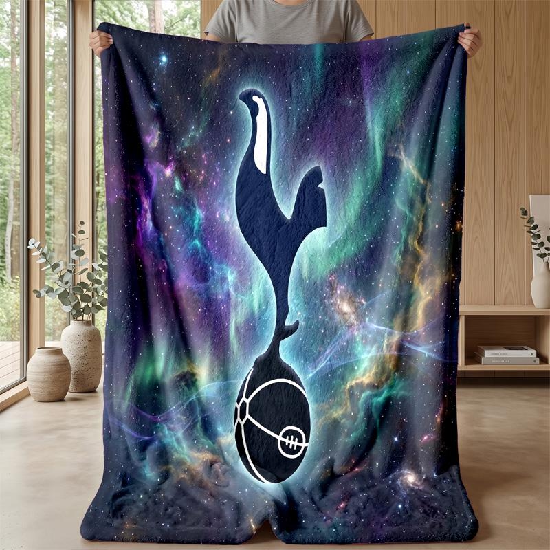 Tottenham Hotspur Theme Blanket Soft Flannel Blanket Plush Throw Blanket Cozy Sofa Bed Blanket for Home Decor