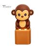 Tactile Feedback Office Desk Toy Animal Keyboard Fidget with Light Sound, Rechargeable Cow Goat Stress Relieving Gadget Monkey Pigeon Finger Clicker,