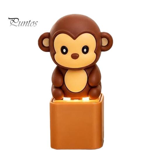 Tactile Feedback Office Desk Toy Animal Keyboard Fidget with Light Sound, Rechargeable Cow Goat Stress Relieving Gadget Monkey Pigeon Finger Clicker,