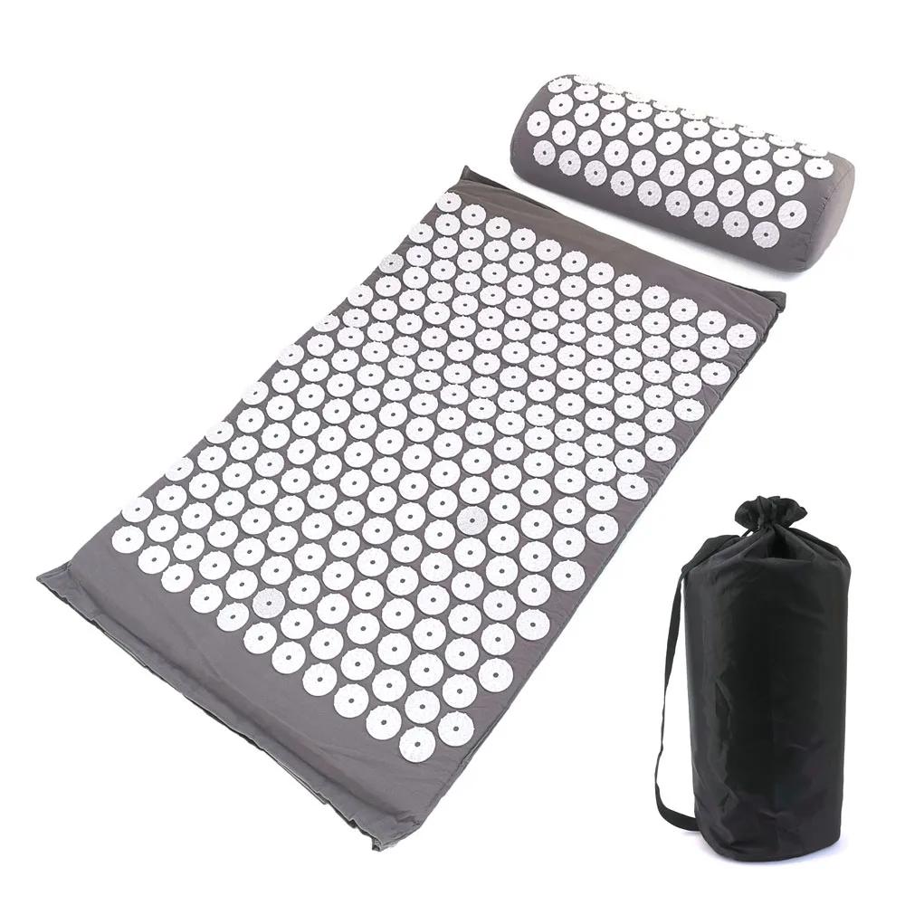Langlebiges und sicheres Massagematten-Kissen, Massagematte, Yoga-Matte, Akupressur, Schmerzlinderung, Stressabbau, Rücken-, Körper-Schmerzen, Stachelmatte, Akupunktur-Matten- und Kissen-Set