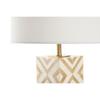 Desk lamp Home ESPRIT White Beige Golden 50 W 220 V