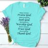 Trust God Thank God Harajuku Tshirt Lovely Faithful Vintage Clothes High Street Kpop Tees 90s Trend Graphic T Shirts Camisetas