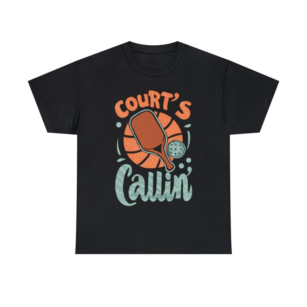 Court's Callin' Pickleball Retro Graphic Tee Shirt, S-5XL