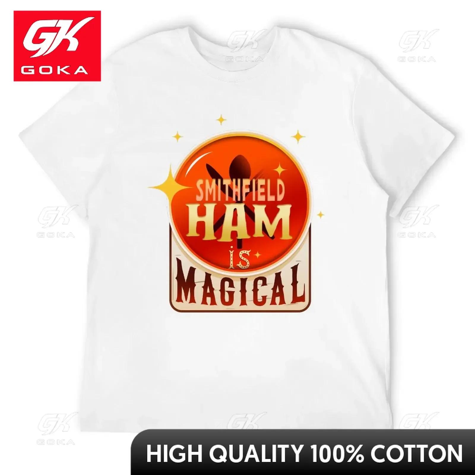 

Smithfield Ham Is Magical TShirt Blanks Kawaii Clothes Unisexs Funny T Shirts Cute Funny Vintage Graphic T Shirts S