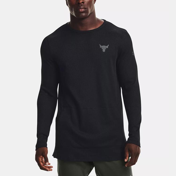 Under Armour Johnson Series Training Round Neck Printed Shoulder T-Shirt Men Tops Black 1367095-001