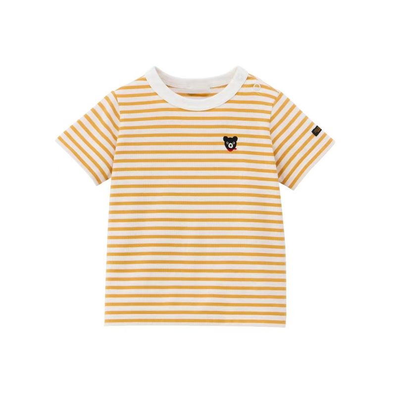 New Summer Children's Striped T-Shirt, Boys' and Girls' Pure Cotton Short-Sleeve Shirt, Thin Half-Sleeve Shirt for Babies and Older Children