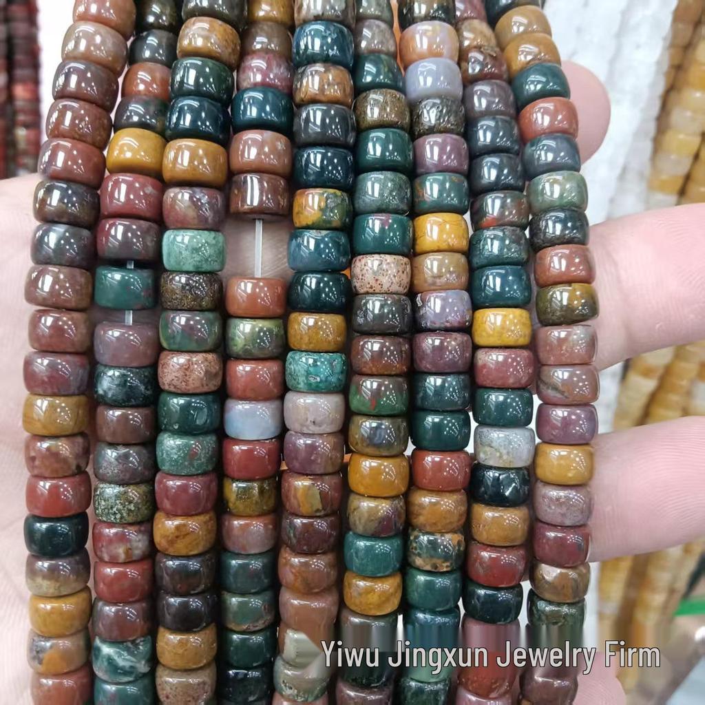 4x7mm Loose Natural Agate Abacus Beads for DIY Jewelry and Bracelets