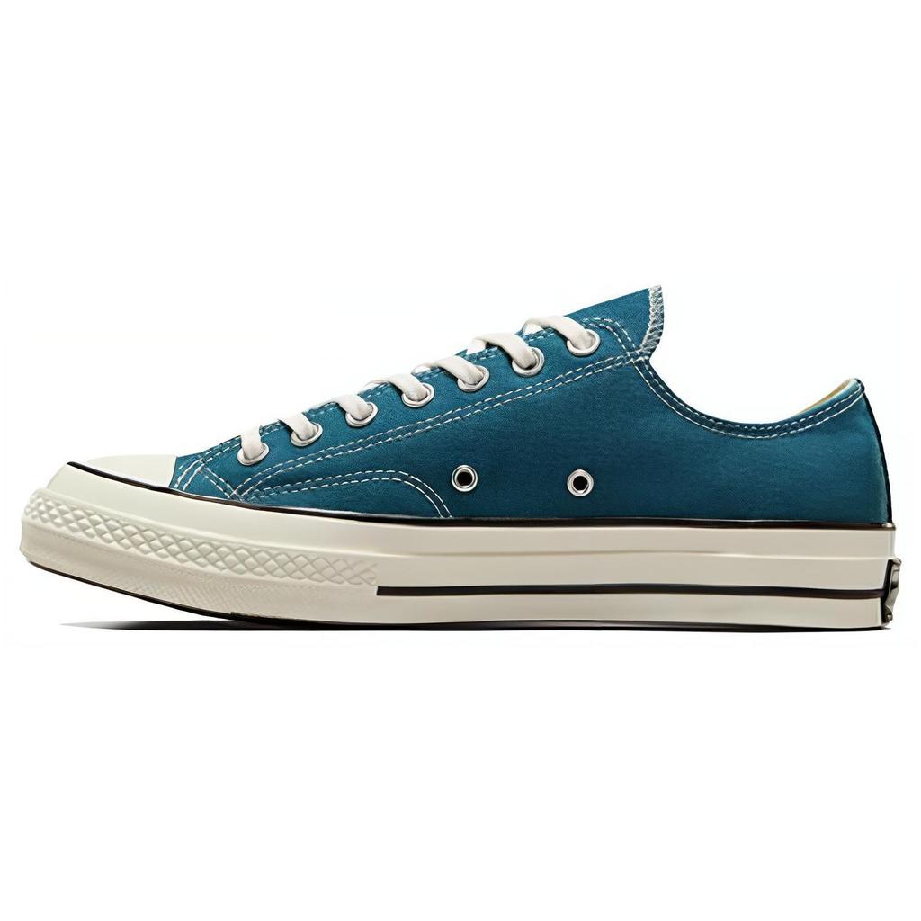 Converse Chuck 70 Vintage Canvas Low Teal Universe Unisex Sneakers Egret Black A05585C