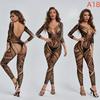 Womens Bodystocking Fishnet Dress Lingerie Open Crotchless Bodysuit Women Underwear See Through Babydolls Sexy Costumes