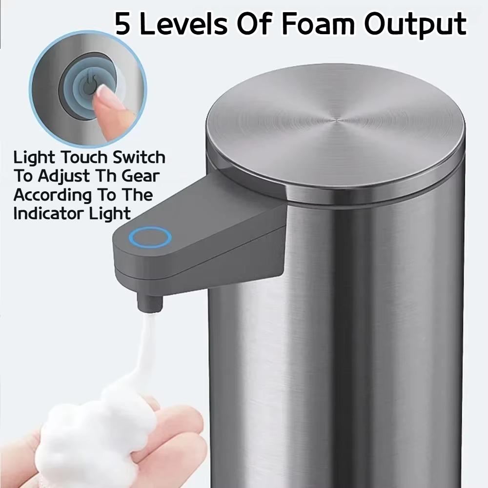 Intelligent automatic sensing stainless steel soap dispenser for washing mobile phones, contactless for home kitchen wall mounte