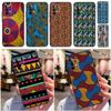 African Fabric Print For Samsung Galaxy A15 A55 A35 A53 A33 A13 A36 A56 A26 A16 A22 A32 A52 A54 A34 A05 A06 Case