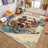 Christmas Vintage Poster Theme Carpet New Release! Rugged for Living Rooms Bedrooms, Office Areas,Durable Machines Washable Mats