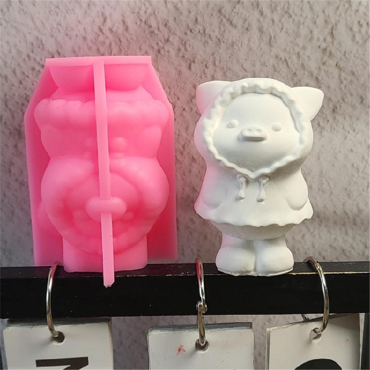 Silikonformen Cartoon Tierformen 3D Schwein Gipsformen Gießformen Ornamentformen Epoxidharzformen Bastelbedarf
