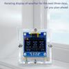 Esp8266 Mini Weather Clock Wifi Digital Clock Diy Soldering Kit Electronic Multifunctional Weather Station