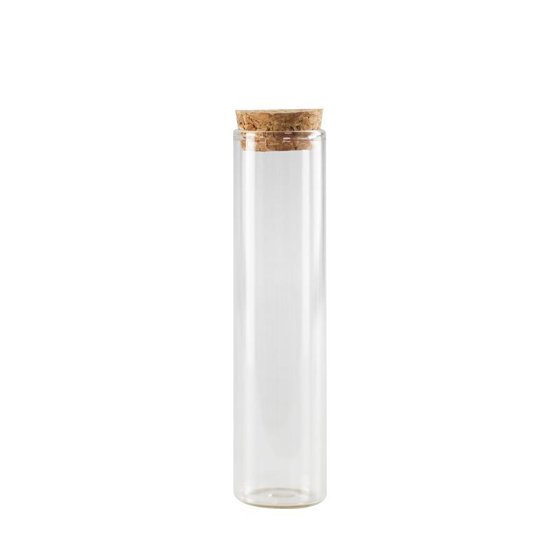 In Stock: 30 Straight-Opening Cork Stopper Glass Bottles - Rose Flower, Candy, and Agarwood Test Tube Packaging