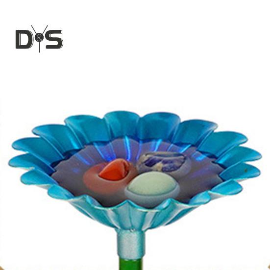 Zavlažovací stanice pro včely, snadno instalovatelná, tvar květiny, barevná včela, motýl, koupelová miska, zavlažovací kolík, zahradní dekorace