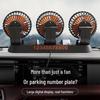 Dual Head USB Car Fan 12V/24V for Trucks and Vans - Powerful Cooling