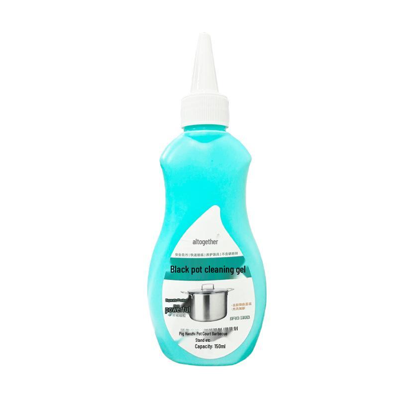 Black Pot Bottom Cleaner Gel: Heavy Oil & Scale Remover for Kitchen
