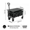 Portable Foldable Outdoor Camping and Shopping Cart with Large Capacity