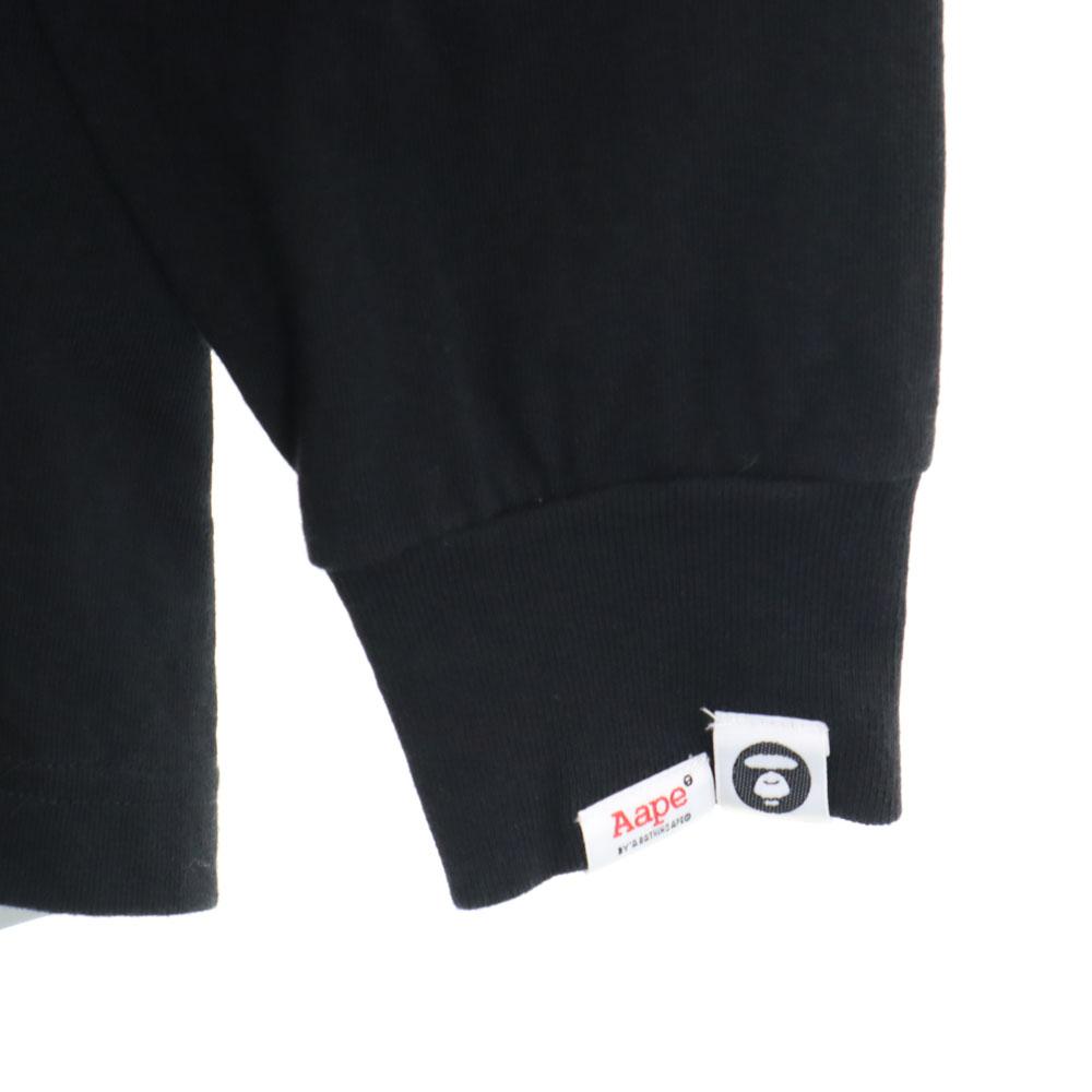 A BATHING APE Back print Long sleeve T-shirt S black Ron T Men's Used