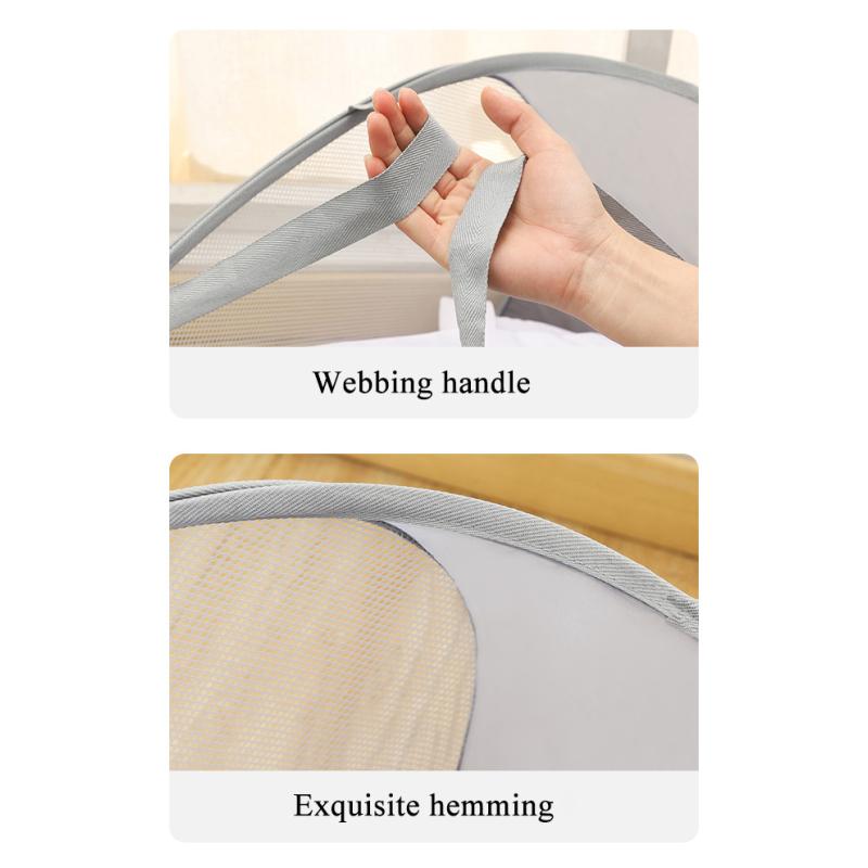 Laundry Basket Folding Dirty Clothes Hamper Clothing Baby Toy Large Capacity Storage Basket Nylon Mesh Washing Clothing Organize