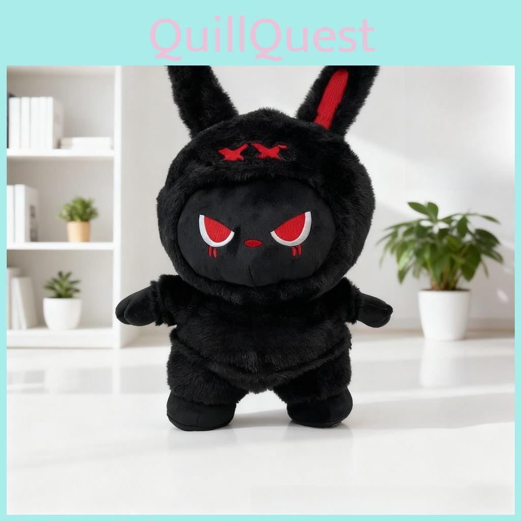Plush Bunny Toy Halloween Easter Dark Style Soft Cushion For Kids And Adults