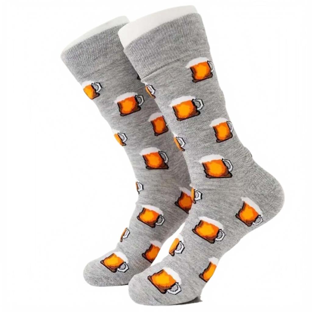 Unisex Cotton Print Long Socks – Trendy Novelty Socks for Men and Women