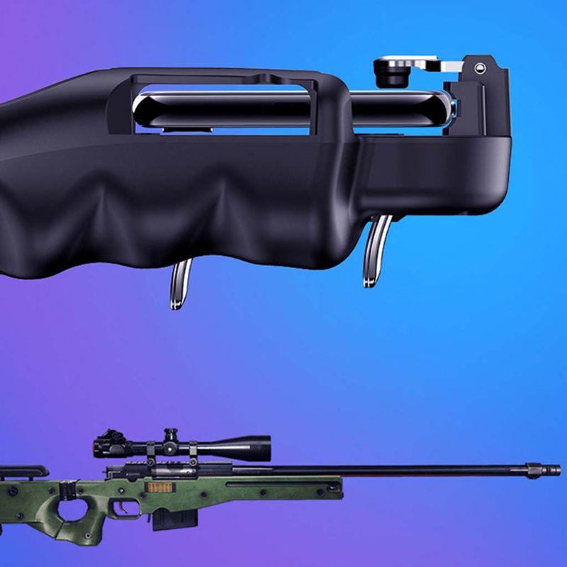 Verstellbarer Mobile Game Controller Vier-Finger-Verbindung Mobile Gaming Trigger 4 Falke Verstellbare Halterung Stecker und für